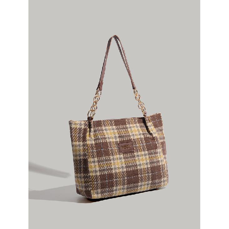2025 Новая большая вместительная клетчатая сумка Женская сумка-тоут На каждый день Сумка через плечо Шерстяная портативная сумка-подмышка Мода коричневый
2025 Новая большая вместительная клетчатая сумка Женская сумка-тоут На каждый день Сумка через плечо Шерстяная портативная сумка-подмышка Мода коричневый