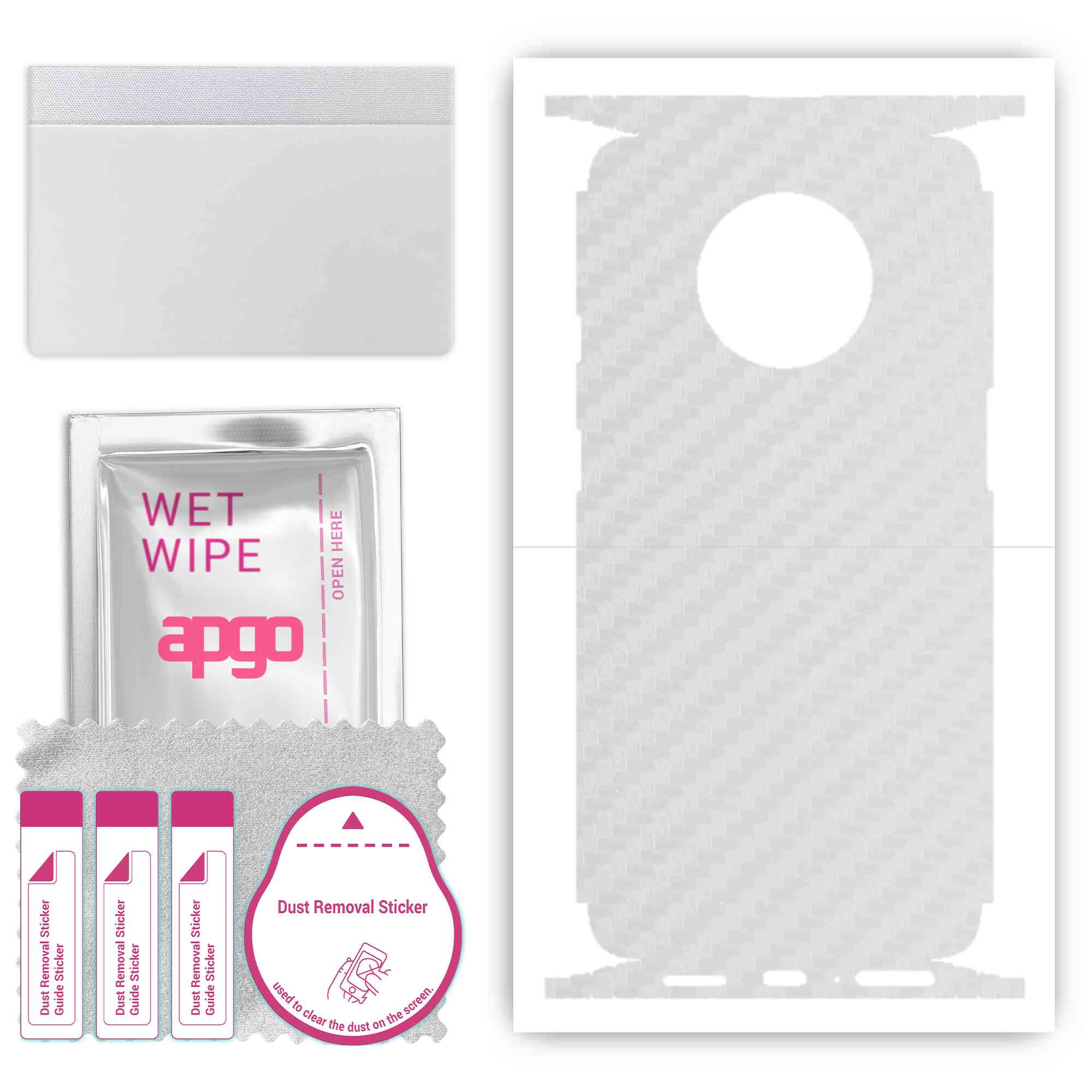 apgo Protective Skin Sticker for the back+sides compatible with OnePlus 7T, Full Wrap Film, Foil, Vinyl - Pattern Transparent Carbon
apgo Protective Skin Sticker for the back+sides compatible with OnePlus 7T, Full Wrap Film, Foil, Vinyl - Pattern Transparent Carbon