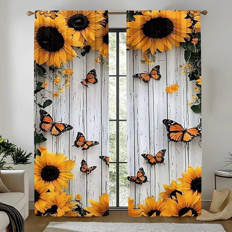 Ретро Подсолнух Деревянная Доска - Шторы-мешки на шесте, Украшение для спальни и кухни, Домашнее украшение, Украшение для гостиной 14Wx39L(35x100CM)x2&Rod Pocket
Ретро Подсолнух Деревянная Доска - Шторы-мешки на шесте, Украшение для спальни и кухни, Домашнее украшение, Украшение для гостиной 14Wx39L(35x100CM)x2&Rod Pocket