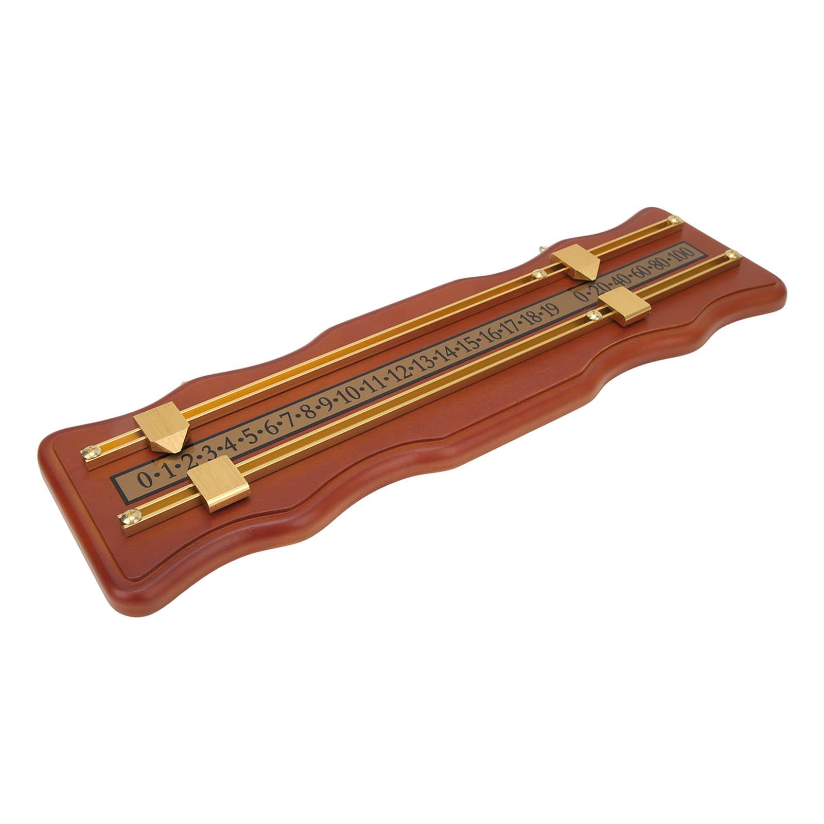 Billiard Game Scorer 2 Track Wavy Brown Medium Density Fiberboard Billiard Score Board for Home Club Supplies
Billiard Game Scorer 2 Track Wavy Brown Medium Density Fiberboard Billiard Score Board for Home Club Supplies