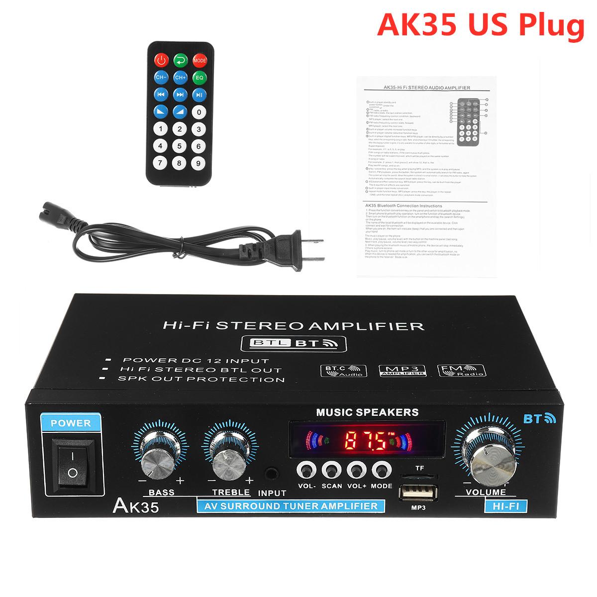 AK35 800W Домашні Цифрові Підсилювачі Аудіо 110-240В Бас Аудіо Потужність Bluetooth Підсилювач Hifi FM Авто Музика Сабвуфер Динаміки AK35 EU Plug чорний
AK35 800W Домашні Цифрові Підсилювачі Аудіо 110-240В Бас Аудіо Потужність Bluetooth Підсилювач Hifi FM Авто Музика Сабвуфер Динаміки AK35 EU Plug чорний