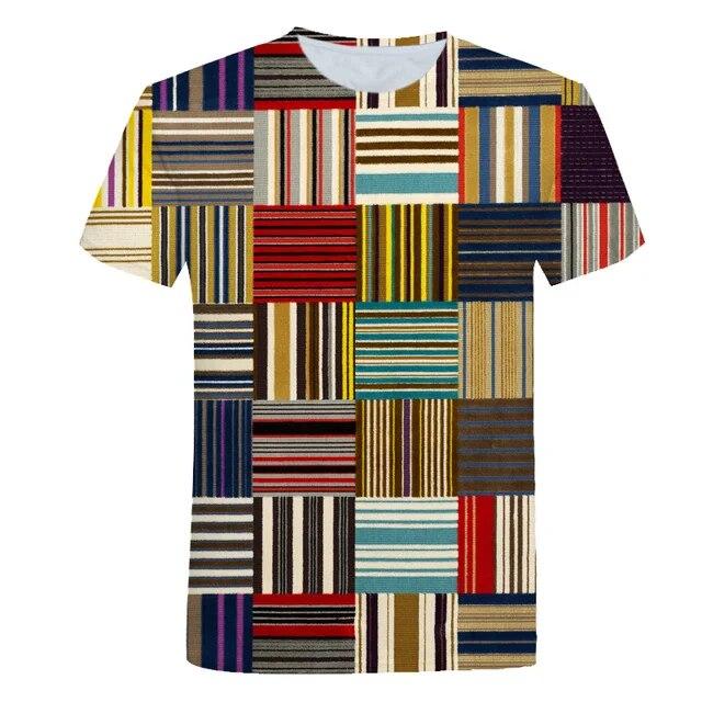 Летняя футболка с 3D принтом и коротким рукавом, полосатый принт, мужская футболка с круглым вырезом, мужская Harajuku XS-6XL XXXXL
Летняя футболка с 3D принтом и коротким рукавом, полосатый принт, мужская футболка с круглым вырезом, мужская Harajuku XS-6XL XXXXL