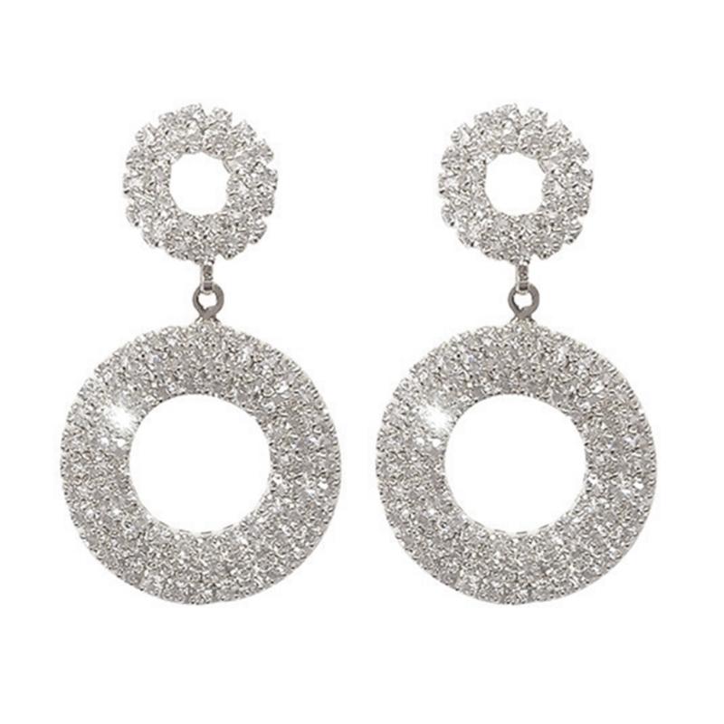 Elegant Hollow Circle Rhinestones Earrings Comfort Wear Day to Night Versatile Jewelry серебряный
Elegant Hollow Circle Rhinestones Earrings Comfort Wear Day to Night Versatile Jewelry серебряный