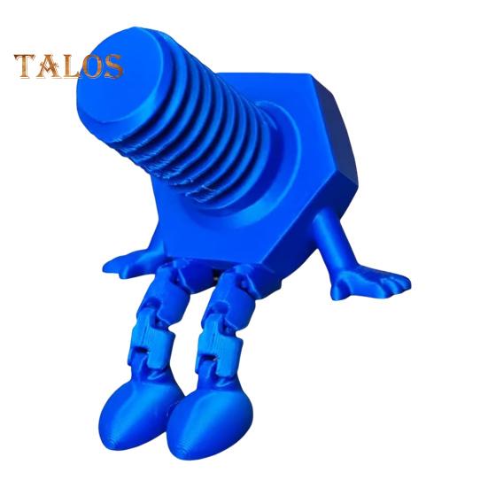 1/2 шт. 3D-печатная фигурка болта-гайки с шарнирными ногами, подвижными суставами, мультяшная фигурка-винт, игрушка-статуэтка для домашнего офиса, украшение для рабочего стола, орнамент синий
1/2 шт. 3D-печатная фигурка болта-гайки с шарнирными ногами, подвижными суставами, мультяшная фигурка-винт, игрушка-статуэтка для домашнего офиса, украшение для рабочего стола, орнамент синий