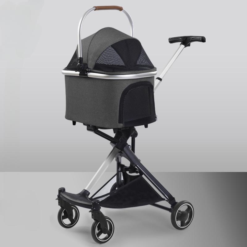 Lightweight Four-wheel Pet Stroller Foldable Cat Stroller Portable Multifunctional Carrying Basket Outdoor Travel Pet Supplies темно-серого
Lightweight Four-wheel Pet Stroller Foldable Cat Stroller Portable Multifunctional Carrying Basket Outdoor Travel Pet Supplies темно-серого