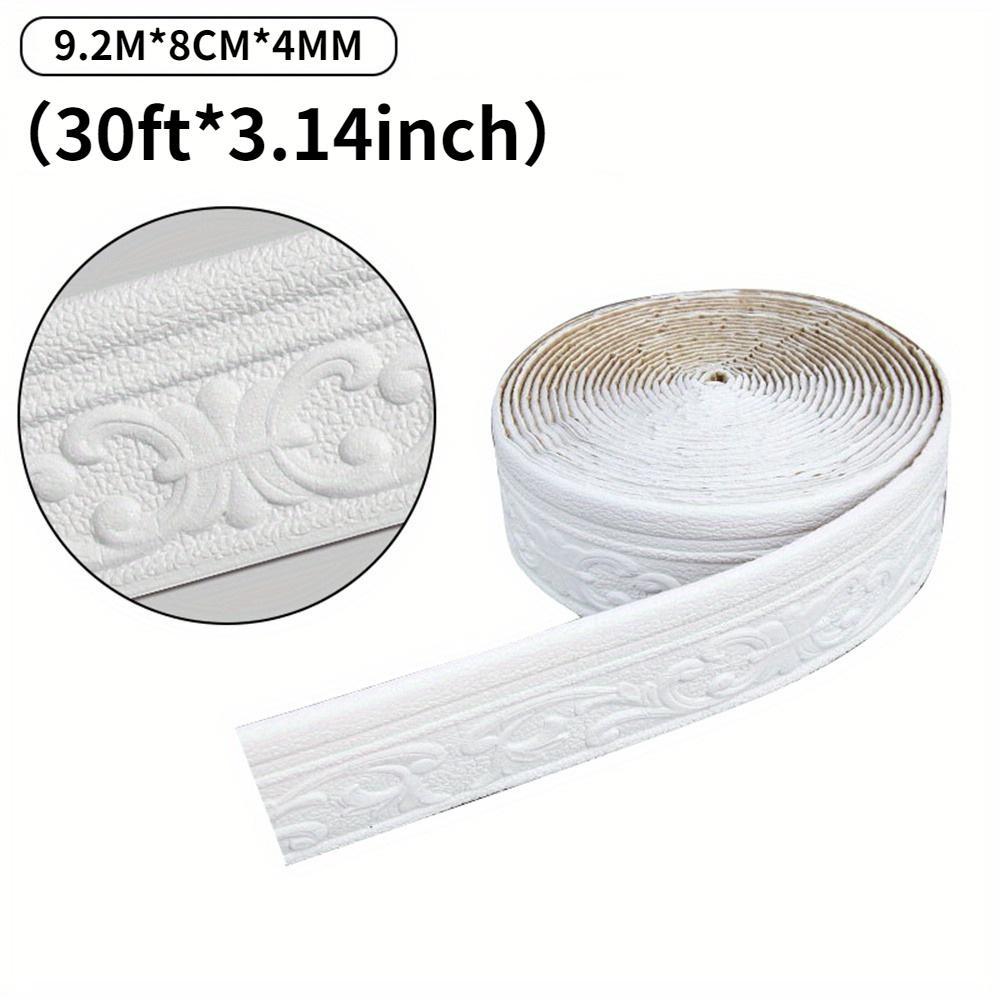 1 Roll (30 Feet/9.2 Meters) Foam Wall Border Sticker, Waterproof Decorative Strip, Floral Design, Suitable for Home Decor білий
1 Roll (30 Feet/9.2 Meters) Foam Wall Border Sticker, Waterproof Decorative Strip, Floral Design, Suitable for Home Decor білий