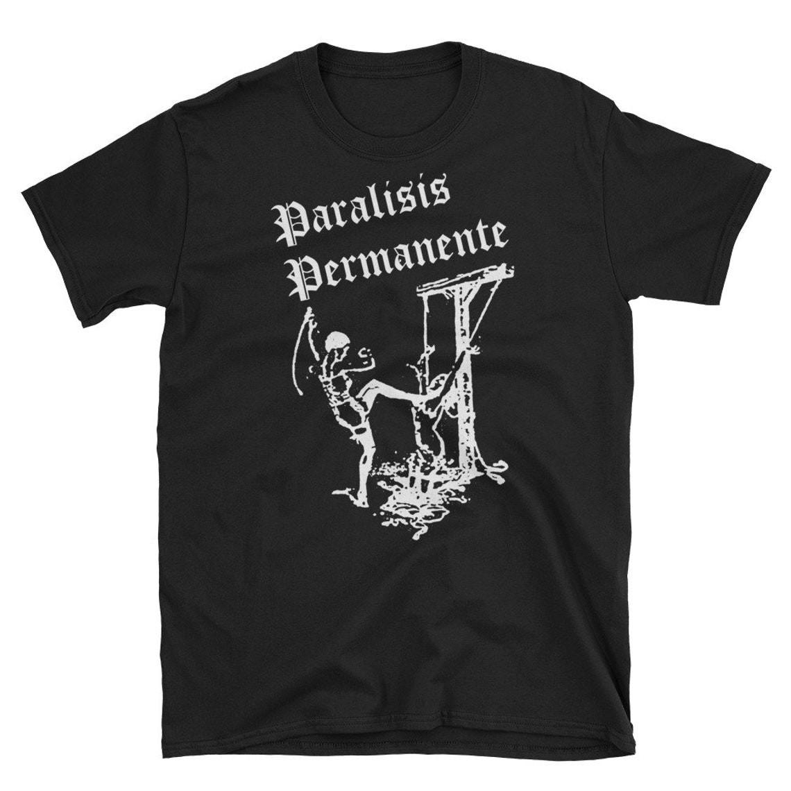 Paralisis Permanente T-Shirt Mens Womens Tees Top, Spanish Post Punk, Sisters of Mercy,Unisex tee L
Paralisis Permanente T-Shirt Mens Womens Tees Top, Spanish Post Punk, Sisters of Mercy,Unisex tee L