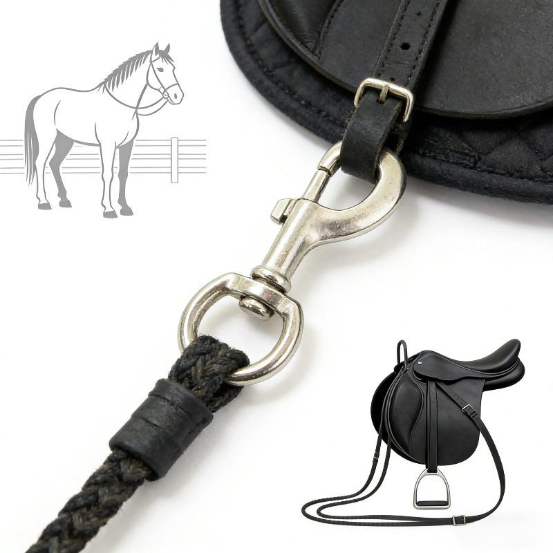 360° Rotating Spring Snap Hook Lead Rope for Large Horses and Pets Spring Snap Hook
360° Rotating Spring Snap Hook Lead Rope for Large Horses and Pets Spring Snap Hook