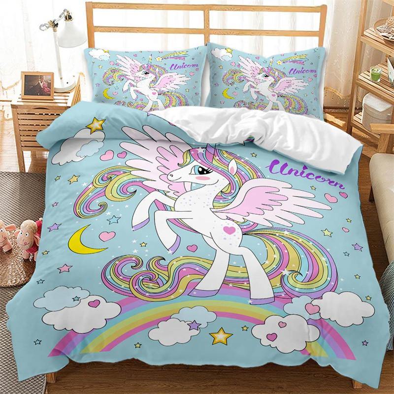 Comforter Colorful Luminous Unicorn Print Bedding Set 3D Cartoon Animal Pattern Bedroom Decor For Girls Gift Comforter (quilt)-EU Single(135*200cm)3pcs
Comforter Colorful Luminous Unicorn Print Bedding Set 3D Cartoon Animal Pattern Bedroom Decor For Girls Gift Comforter (quilt)-EU Single(135*200cm)3pcs