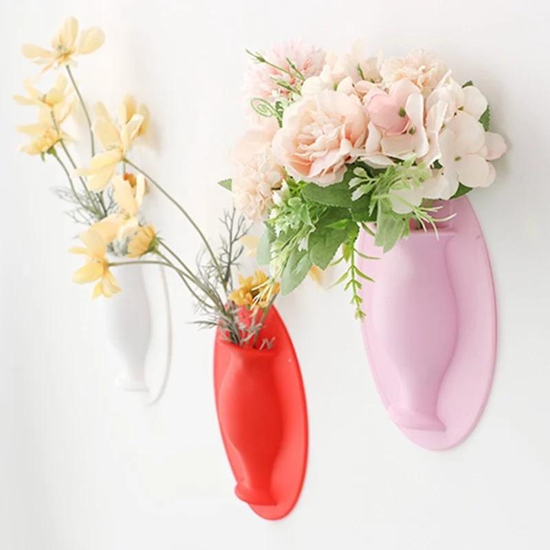 Silicone Small Vase Living Room Decoration Wall Sticker Cute Trumpet Flower Arrangement Cultivation Flower Pot Net Ornament синий
Silicone Small Vase Living Room Decoration Wall Sticker Cute Trumpet Flower Arrangement Cultivation Flower Pot Net Ornament синий