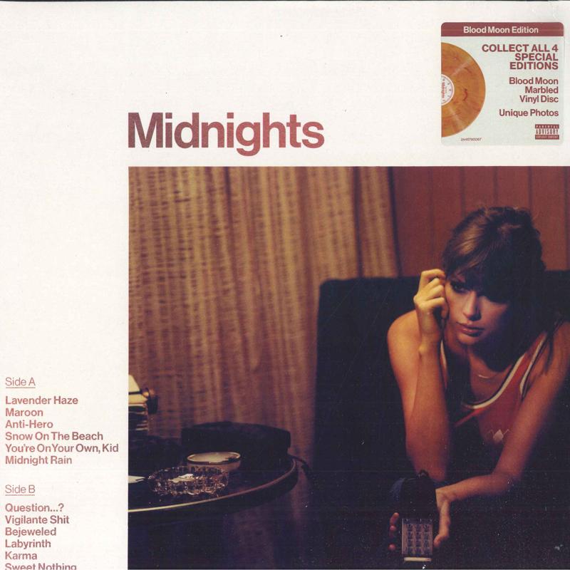 LP Record TAYLOR SWIFT - Midnights 2445790067 Republic Record 2022 USA & Euro Pop
LP Record TAYLOR SWIFT - Midnights 2445790067 Republic Record 2022 USA & Euro Pop