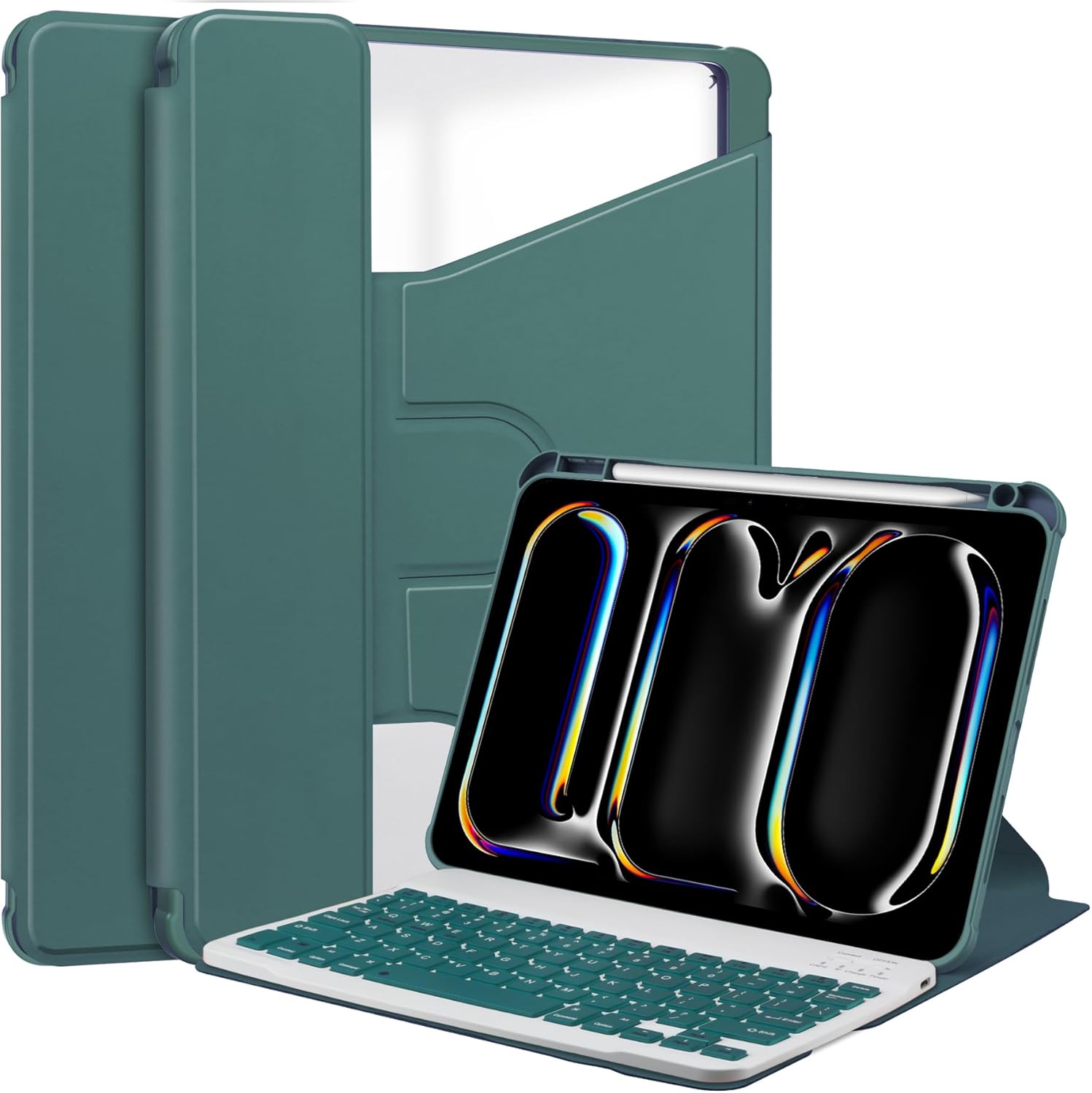 Dteck for iPad Pro 11-inch M4/M5 (2024/2025) Rotating Smart Folio Case with Auto Sleep Wake/Stand/Pencil Holder Slot/Magnetic Closure зелений
Dteck for iPad Pro 11-inch M4/M5 (2024/2025) Rotating Smart Folio Case with Auto Sleep Wake/Stand/Pencil Holder Slot/Magnetic Closure зелений
