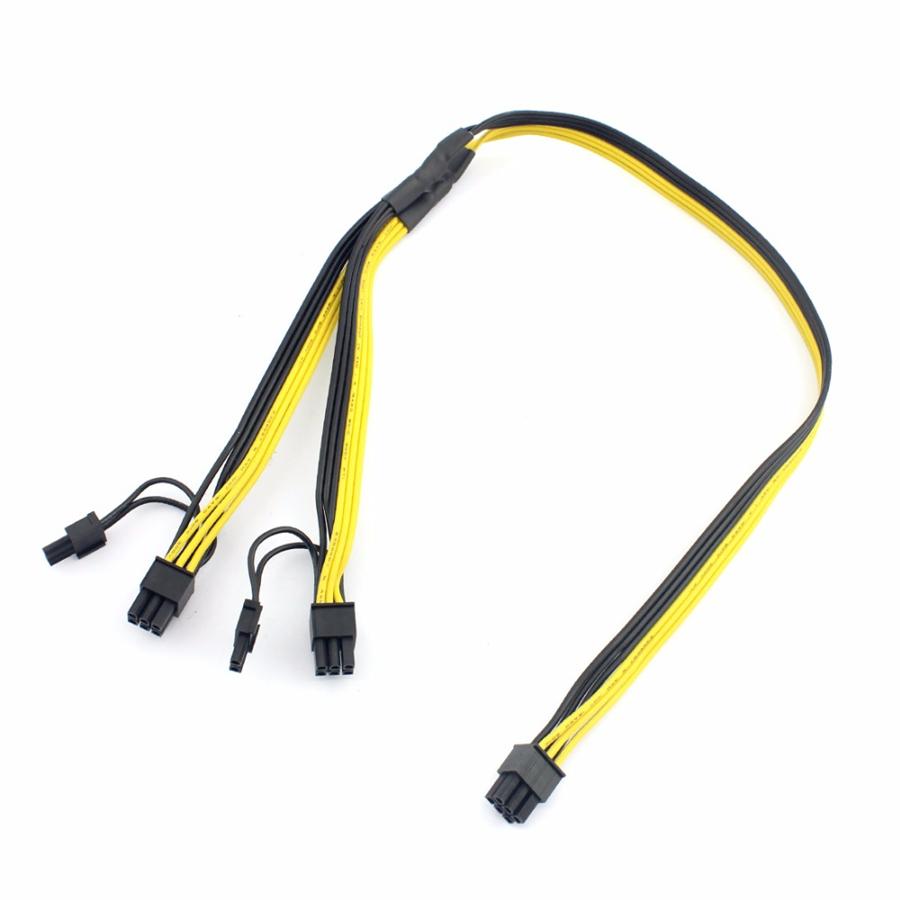 PCI-E PCI Express 6Pin на двойной 2-портовый 8Pin 6+2Pin адаптер кабель питания для видеокарты GPU модуль провод 18AWG 50см+20см разветвитель майнер
PCI-E PCI Express 6Pin на двойной 2-портовый 8Pin 6+2Pin адаптер кабель питания для видеокарты GPU модуль провод 18AWG 50см+20см разветвитель майнер