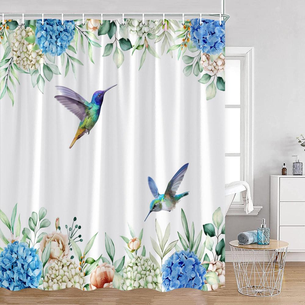 Birds Flowers Shower Curtains Hummingbirds Flowers Green Leaves Plants Greenery Bath Decorations Spring Bath Curtain with Hooks 90x180cm-35x70in
Birds Flowers Shower Curtains Hummingbirds Flowers Green Leaves Plants Greenery Bath Decorations Spring Bath Curtain with Hooks 90x180cm-35x70in