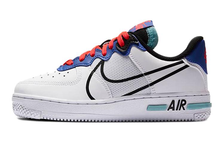 Nike Air Force 1 React White Astronomy Blue Laser Crimson GS CD6960-101 36
Nike Air Force 1 React White Astronomy Blue Laser Crimson GS CD6960-101 36