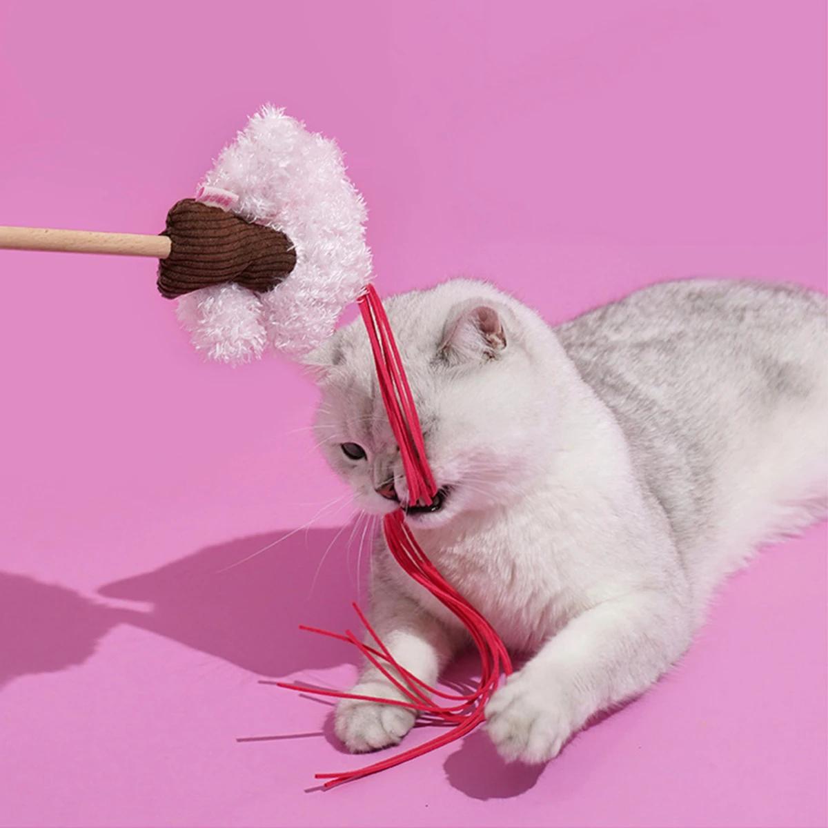 ZEZE cat teaser, kitten chewing plush toy ball, cat teaser toy supplies, indoor cat toys, long pole cat teaser stick
ZEZE cat teaser, kitten chewing plush toy ball, cat teaser toy supplies, indoor cat toys, long pole cat teaser stick