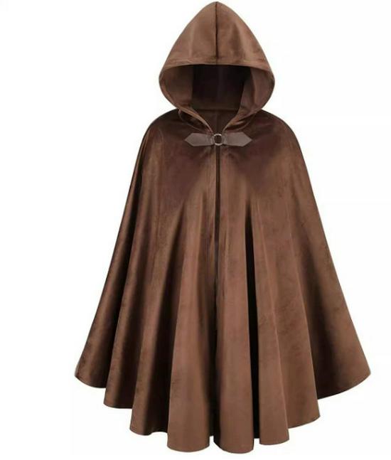 Medieval Velvet Deerskin Hooded Cloak - Renaissance Cosplay Costume Robe One Size
Medieval Velvet Deerskin Hooded Cloak - Renaissance Cosplay Costume Robe One Size