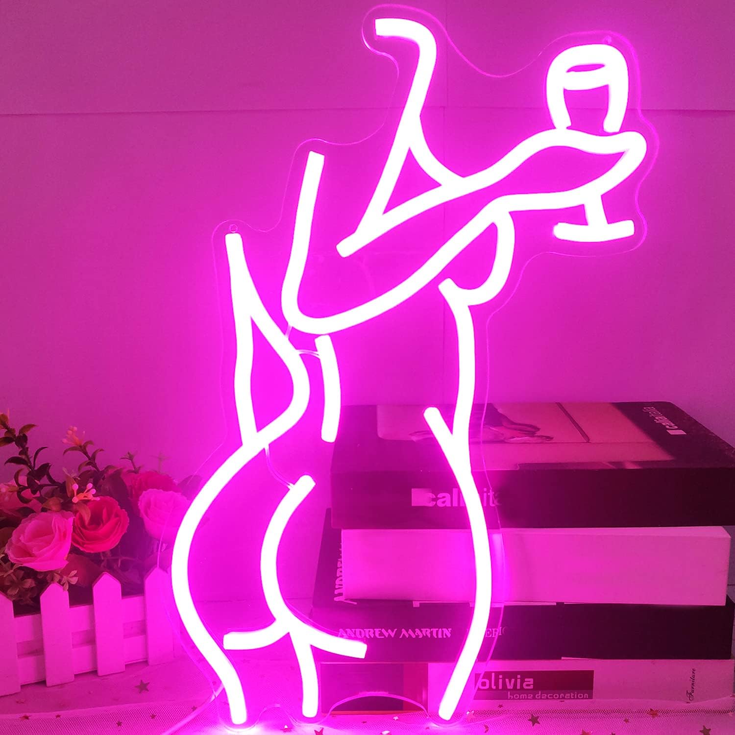 Pink Lady Neon Signs USB Dimmable On/Off switch Wall Art Hanging Decor LED Night Light for Bedroom Bar Home Party Gifts
Pink Lady Neon Signs USB Dimmable On/Off switch Wall Art Hanging Decor LED Night Light for Bedroom Bar Home Party Gifts