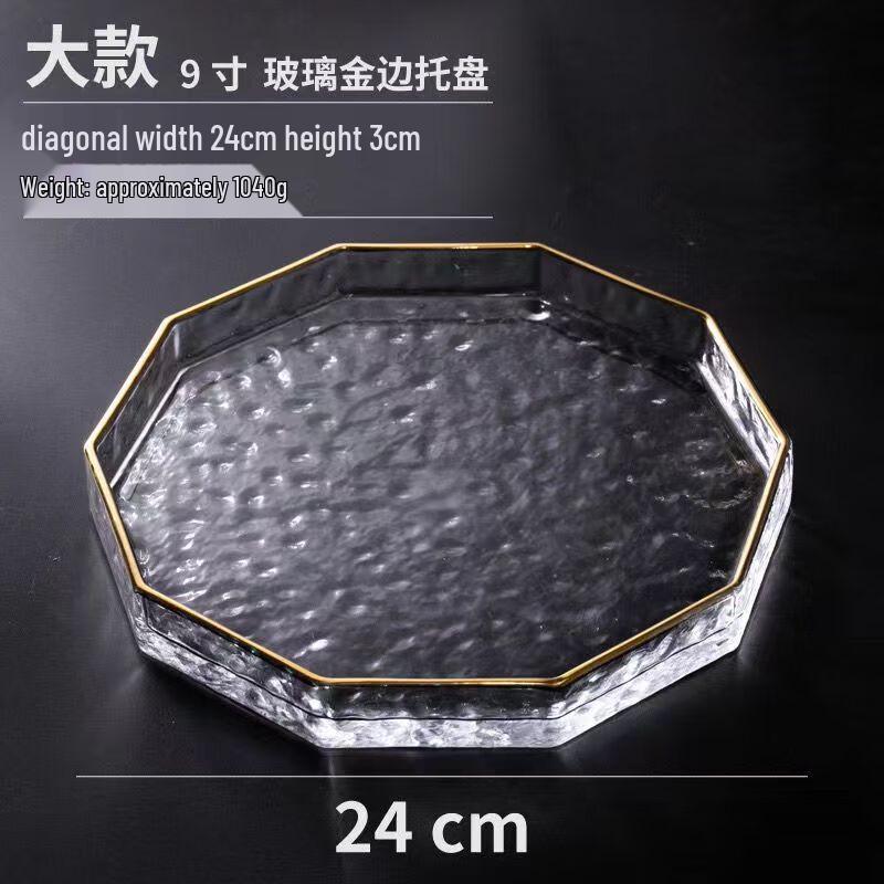 ZISIZ Gilded Multi-Sided Glass Plate
ZISIZ Gilded Multi-Sided Glass Plate