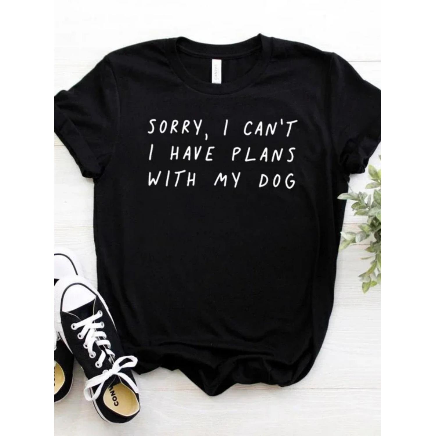 Sorry I Can t I Have Plans with My Dog Letter Print T Shirt Women Short Sleeve O Neck Loose Tshirt Ladies Summer Tee Shirt Tops XXXXXL чорний
Sorry I Can t I Have Plans with My Dog Letter Print T Shirt Women Short Sleeve O Neck Loose Tshirt Ladies Summer Tee Shirt Tops XXXXXL чорний