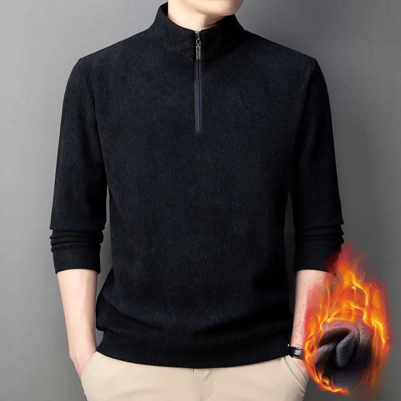 Мужской свитер на полумолнии со стойкой, мужской флисовый утолщенный высококачественный зимний теплый топ с полуворотником 4XL чёрный
Мужской свитер на полумолнии со стойкой, мужской флисовый утолщенный высококачественный зимний теплый топ с полуворотником 4XL чёрный