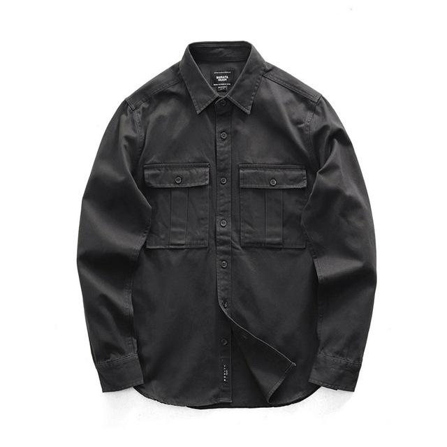 FiveFive Men Long Sleeve Lapel Shirt Male Cargo Work Shirt XXL чорний
FiveFive Men Long Sleeve Lapel Shirt Male Cargo Work Shirt XXL чорний