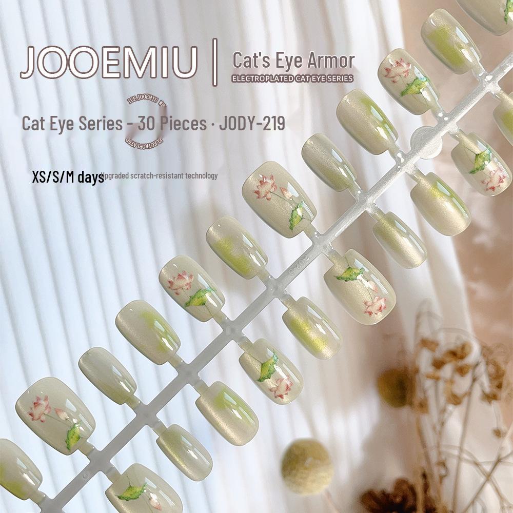 Japanese National Style Green Lotus Cat Eye 3D Wearable Nail Art - 30 Pieces No Tool Kit 30 Pieces
Japanese National Style Green Lotus Cat Eye 3D Wearable Nail Art - 30 Pieces No Tool Kit 30 Pieces