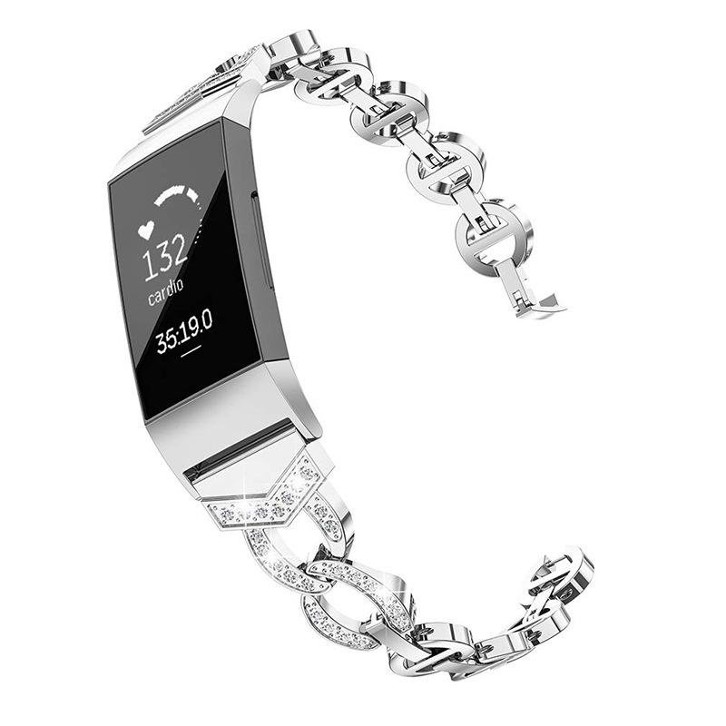 Rhinestones Decor Aluminum Alloy Replacement Smart Watch Band Wrist Strap for Fitbit Charge 6/5 Silver
Rhinestones Decor Aluminum Alloy Replacement Smart Watch Band Wrist Strap for Fitbit Charge 6/5 Silver