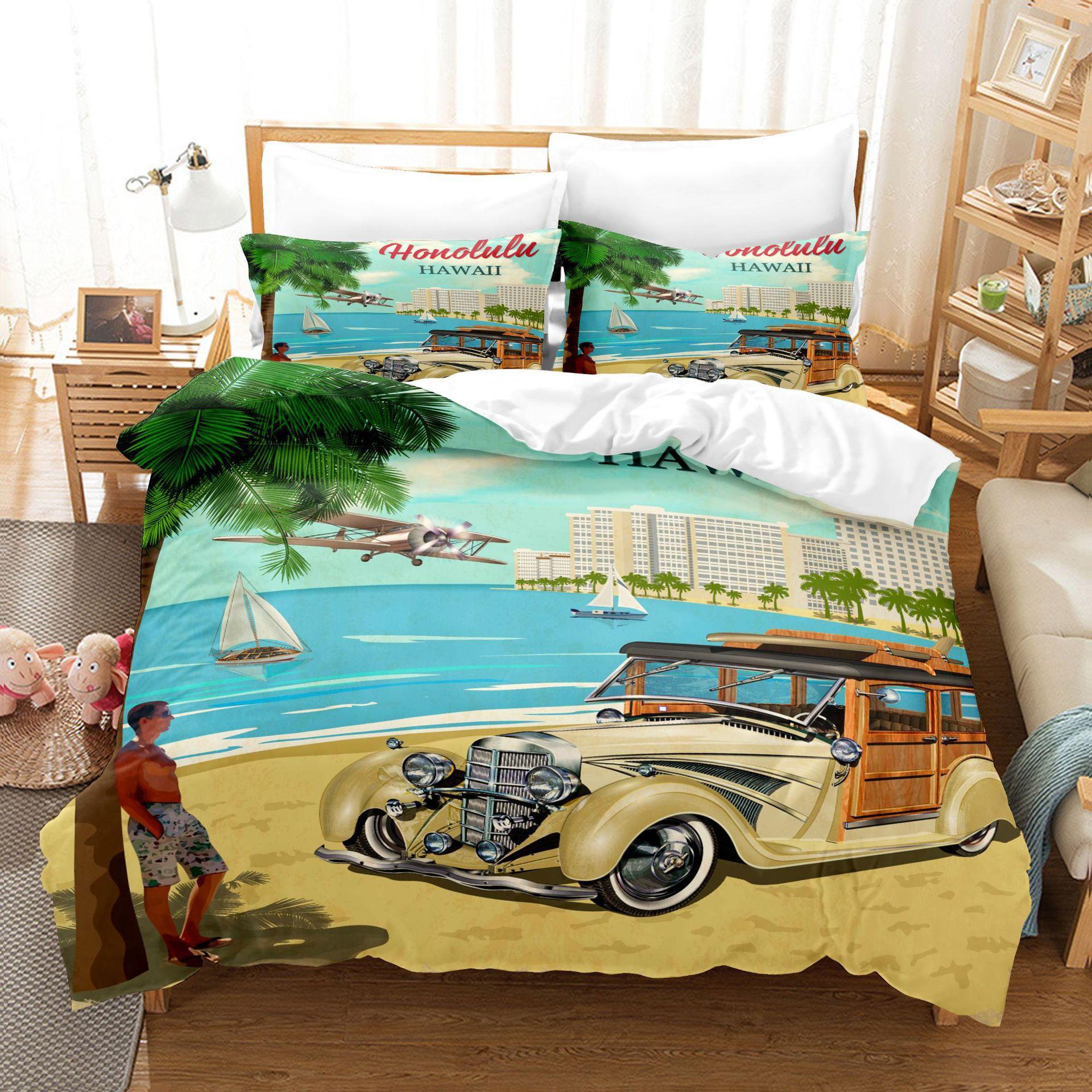 Retro Car Digital Printing Three-Piece Set Three-Dimensional Abraded Microfiber Duvet Cover Pillowcase 70 * 133
Retro Car Digital Printing Three-Piece Set Three-Dimensional Abraded Microfiber Duvet Cover Pillowcase 70 * 133