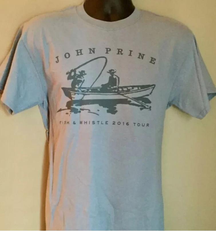 John Prine 2016 Tour TShirt Fish and whistle ice grey color Unisex T-Shirt L
John Prine 2016 Tour TShirt Fish and whistle ice grey color Unisex T-Shirt L