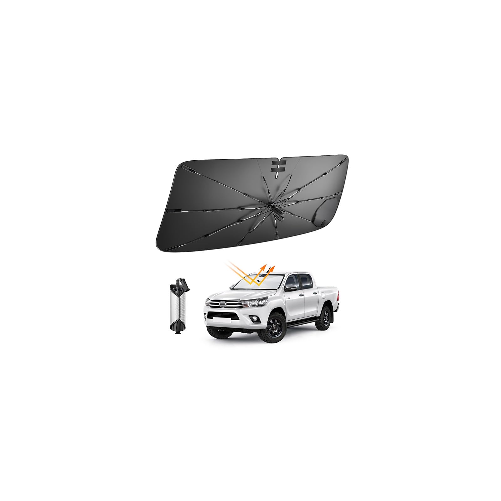 New Front Sunshade for Toyota Hilux 8th Drawstring Light Heat UV Heat GUN125 Windshield Dashboard Scratch Car Hilux Light Car 10 Fiberglass Easy Hilux чёрный
New Front Sunshade for Toyota Hilux 8th Drawstring Light Heat UV Heat GUN125 Windshield Dashboard Scratch Car Hilux Light Car 10 Fiberglass Easy Hilux чёрный