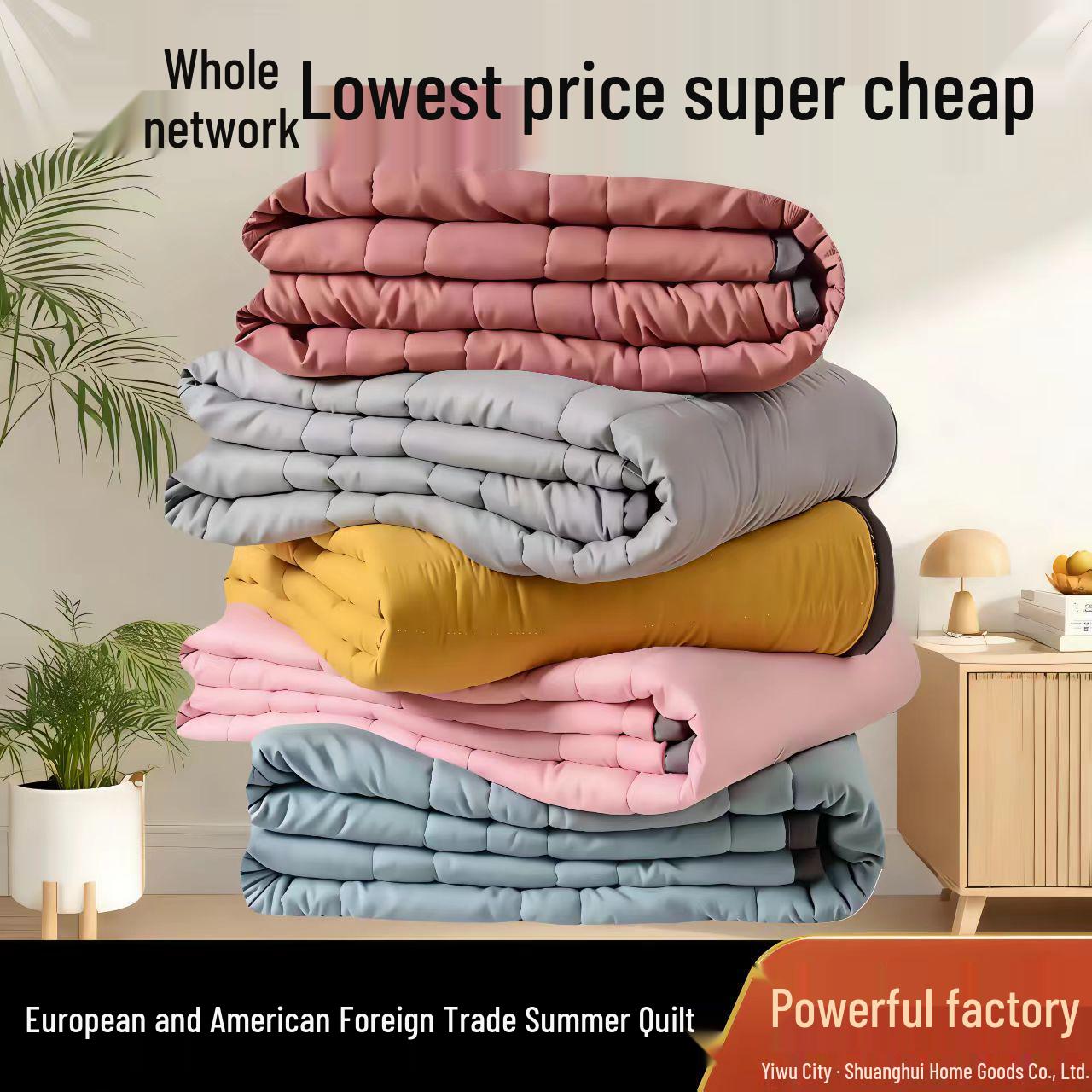 Pure Cotton Summer Quilt: Lightweight, Airy, Child-Friendly, Ideal for Dorms or Gift 100*140cm【0.5 kg - Children s】
Pure Cotton Summer Quilt: Lightweight, Airy, Child-Friendly, Ideal for Dorms or Gift 100*140cm【0.5 kg - Children s】