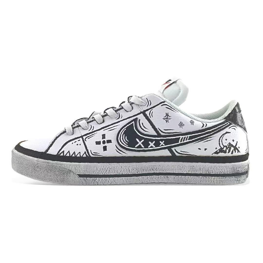 Nike Court Legacy Black White Dimension Leather Abrasion Resistant Lightweight Wear resistant And Lightweight Low top DH3162-100(Team371-) 42.5
Nike Court Legacy Black White Dimension Leather Abrasion Resistant Lightweight Wear resistant And Lightweight Low top DH3162-100(Team371-) 42.5