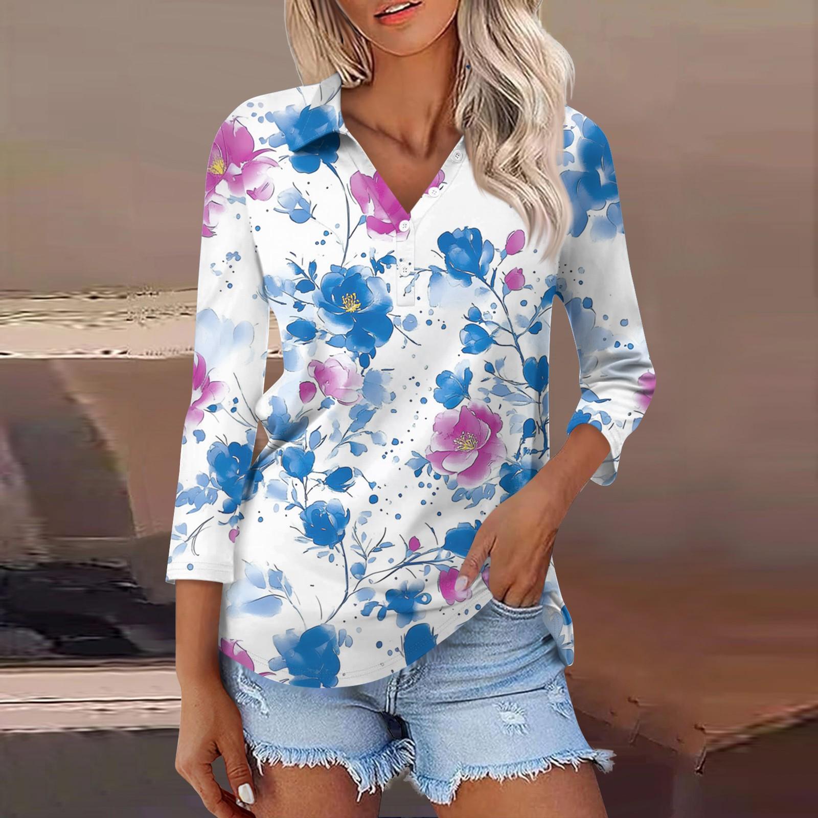 Женская модная повседневная рубашка с отворотом и рукавом 3/4, женские топы на пуговицах XL небесно-голубой
Женская модная повседневная рубашка с отворотом и рукавом 3/4, женские топы на пуговицах XL небесно-голубой