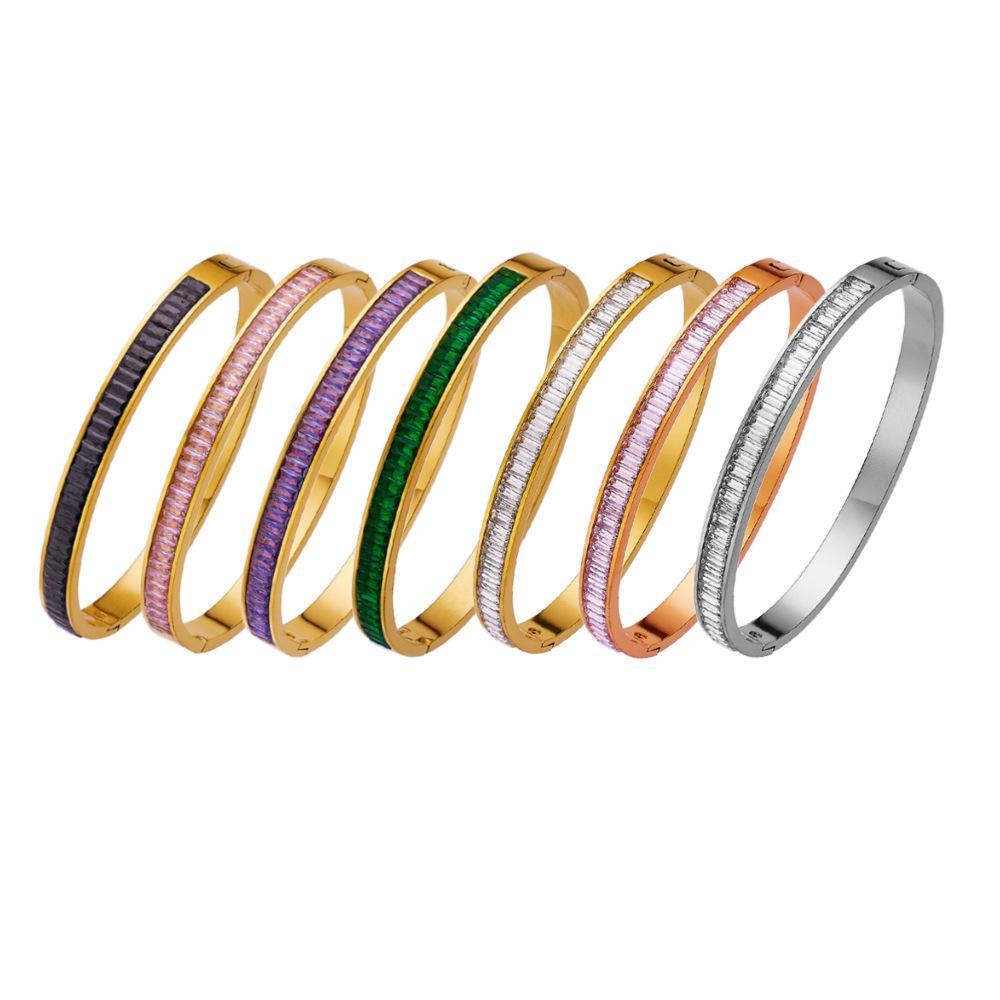 Light Luxury Diamond-set Bracelet Fashionable Colorful Square Diamond Half-circle Full Diamond Zircon Bracelet
Light Luxury Diamond-set Bracelet Fashionable Colorful Square Diamond Half-circle Full Diamond Zircon Bracelet