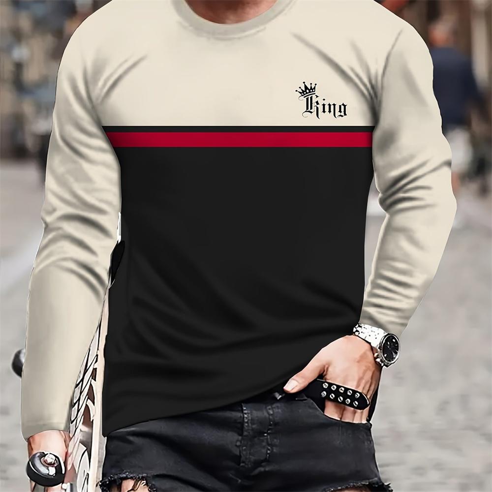 Модная полосатая футболка с длинным рукавом, топы с коротким рукавом с 3D-принтом, быстросохнущие мужские футболки, свободная одежда больших размеров, зимняя блузка 5XL
Модная полосатая футболка с длинным рукавом, топы с коротким рукавом с 3D-принтом, быстросохнущие мужские футболки, свободная одежда больших размеров, зимняя блузка 5XL