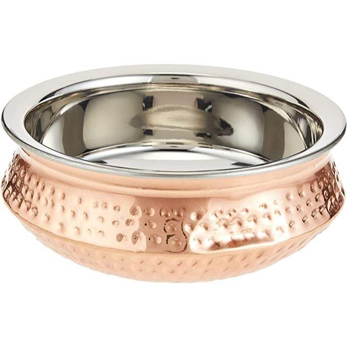 Hospitality Heavy Duty Stainless Steel Copper Base Handi, Multipurpose Food Serveware, Tableware, Copper Serving Bowl, 500ml (Pack of 1Pc)
Hospitality Heavy Duty Stainless Steel Copper Base Handi, Multipurpose Food Serveware, Tableware, Copper Serving Bowl, 500ml (Pack of 1Pc)