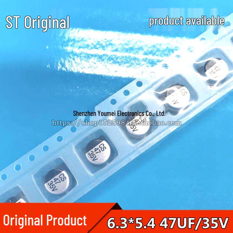 Genuine SMD Aluminum Electrolytic Capacitor 47UF/35V (6.3x5.4mm, 1000pcs/Reel)
Genuine SMD Aluminum Electrolytic Capacitor 47UF/35V (6.3x5.4mm, 1000pcs/Reel)