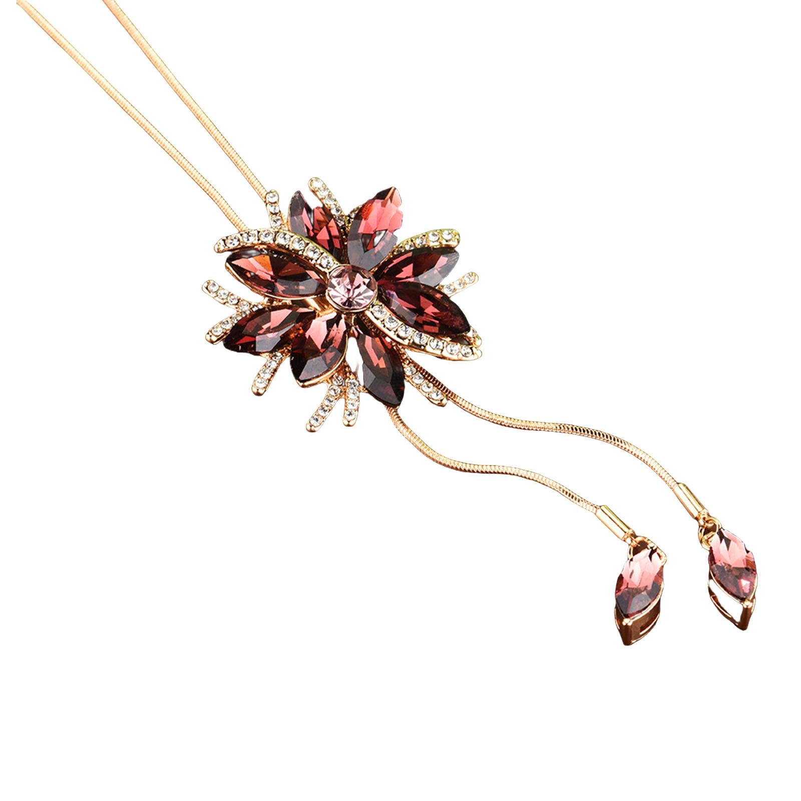Beautiful Flower Pendant Necklace Dainty Crystal Flower Necklace with Adjustable Length for Fashion Forward Women 1
Beautiful Flower Pendant Necklace Dainty Crystal Flower Necklace with Adjustable Length for Fashion Forward Women 1