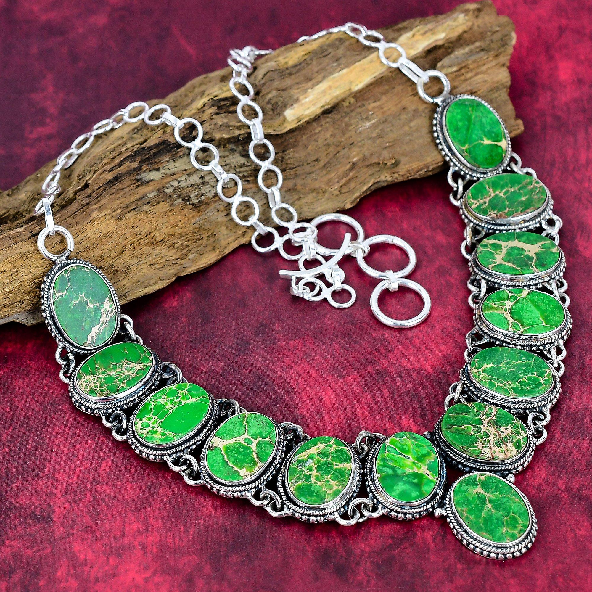 Green Sea Sediment Necklace 925 Solid Sterling Silver Adjustable Chain Necklace Gift For Women, Handmade Gemstone Jewelry Necklace зелёный
Green Sea Sediment Necklace 925 Solid Sterling Silver Adjustable Chain Necklace Gift For Women, Handmade Gemstone Jewelry Necklace зелёный