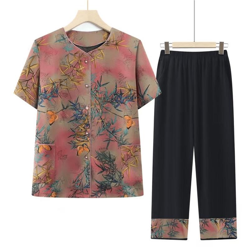 Datang Madam Spring Bamboo Leaf Butterfly Print Short Sleeve Set 3XL
Datang Madam Spring Bamboo Leaf Butterfly Print Short Sleeve Set 3XL