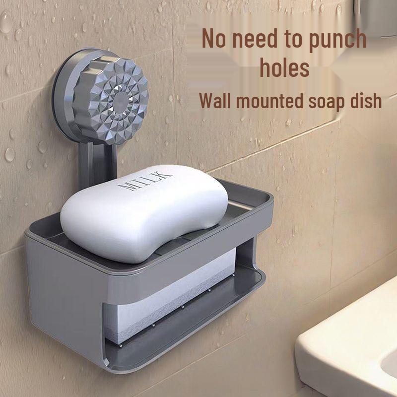 Wall-Mounted Suction Cup Soap Holder - No-Drill Installation for Bathroom Storage Suction Cup Style
Wall-Mounted Suction Cup Soap Holder - No-Drill Installation for Bathroom Storage Suction Cup Style