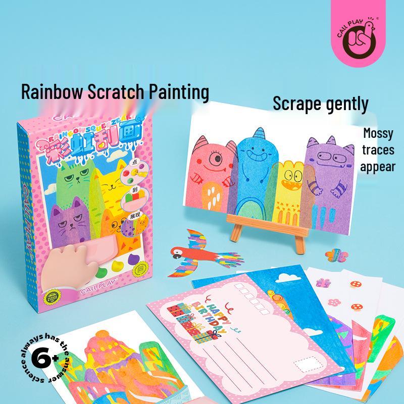 Rainbow Pointillism Scratch Art DIY Children s Bookmarks and Postcards Rainbow Scratch CP431
Rainbow Pointillism Scratch Art DIY Children s Bookmarks and Postcards Rainbow Scratch CP431
