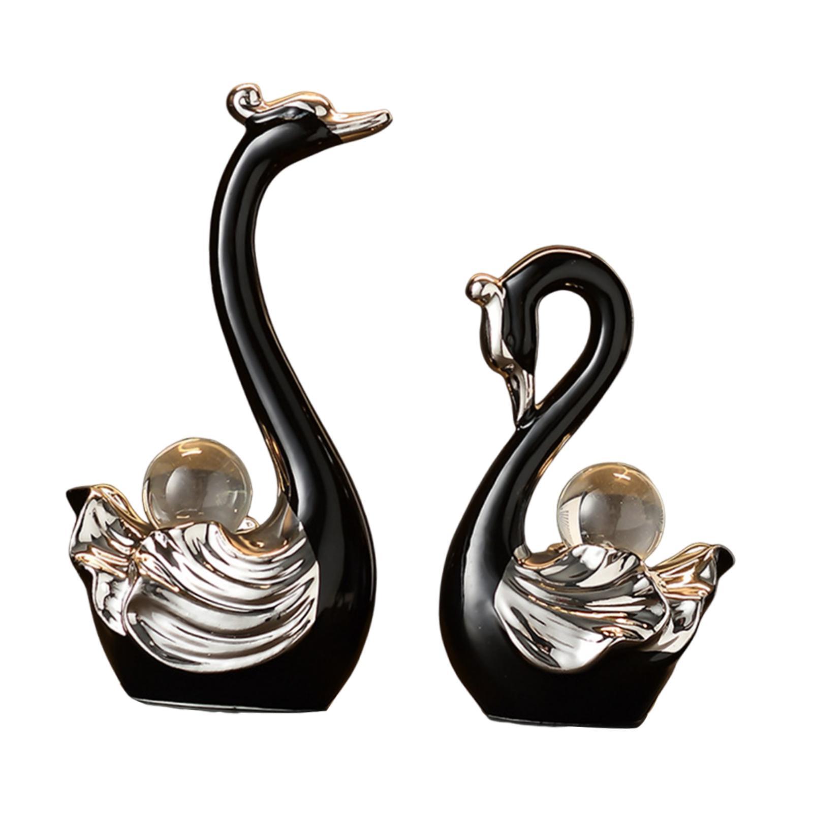 2x Swan Sculpture Decorative Ornament for Living Room Bookshelf Desktop чорний
2x Swan Sculpture Decorative Ornament for Living Room Bookshelf Desktop чорний