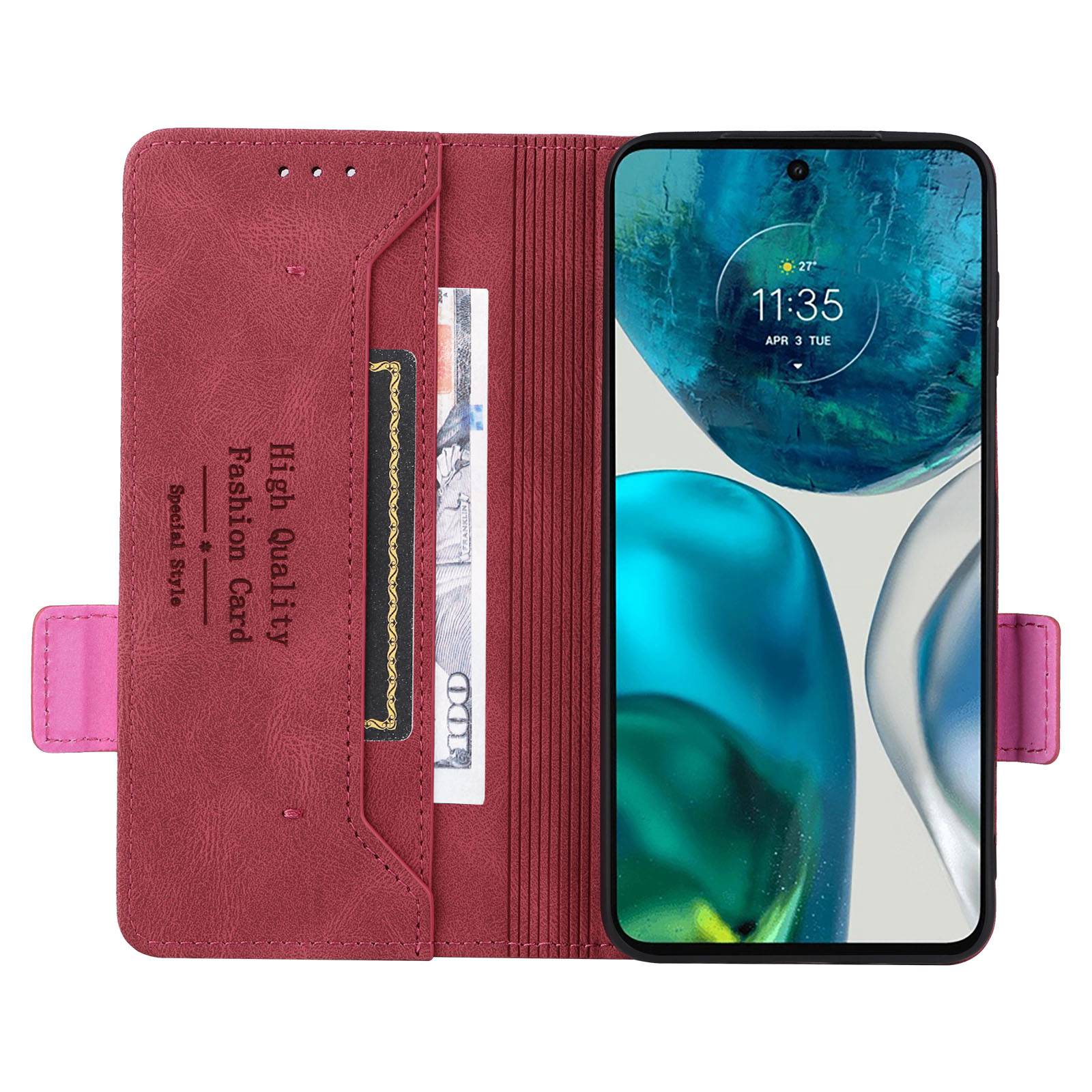 For Motorola Moto G52 4G/G82 5G Hardware Design Foldable Stand Phone Case PU Leather Wallet Protective Cover Rose
For Motorola Moto G52 4G/G82 5G Hardware Design Foldable Stand Phone Case PU Leather Wallet Protective Cover Rose