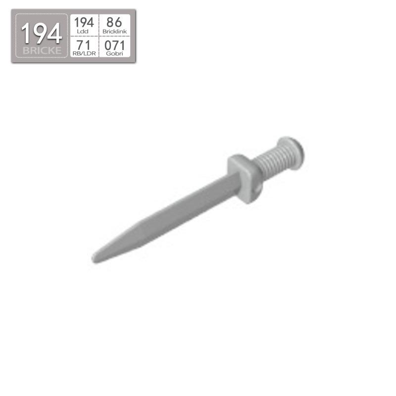 BRICKE 95673 Building Block Short Sword, LEGO-Compatible MOC Accessory, Table Order Available 50g (310 pieces) светло-серый
BRICKE 95673 Building Block Short Sword, LEGO-Compatible MOC Accessory, Table Order Available 50g (310 pieces) светло-серый