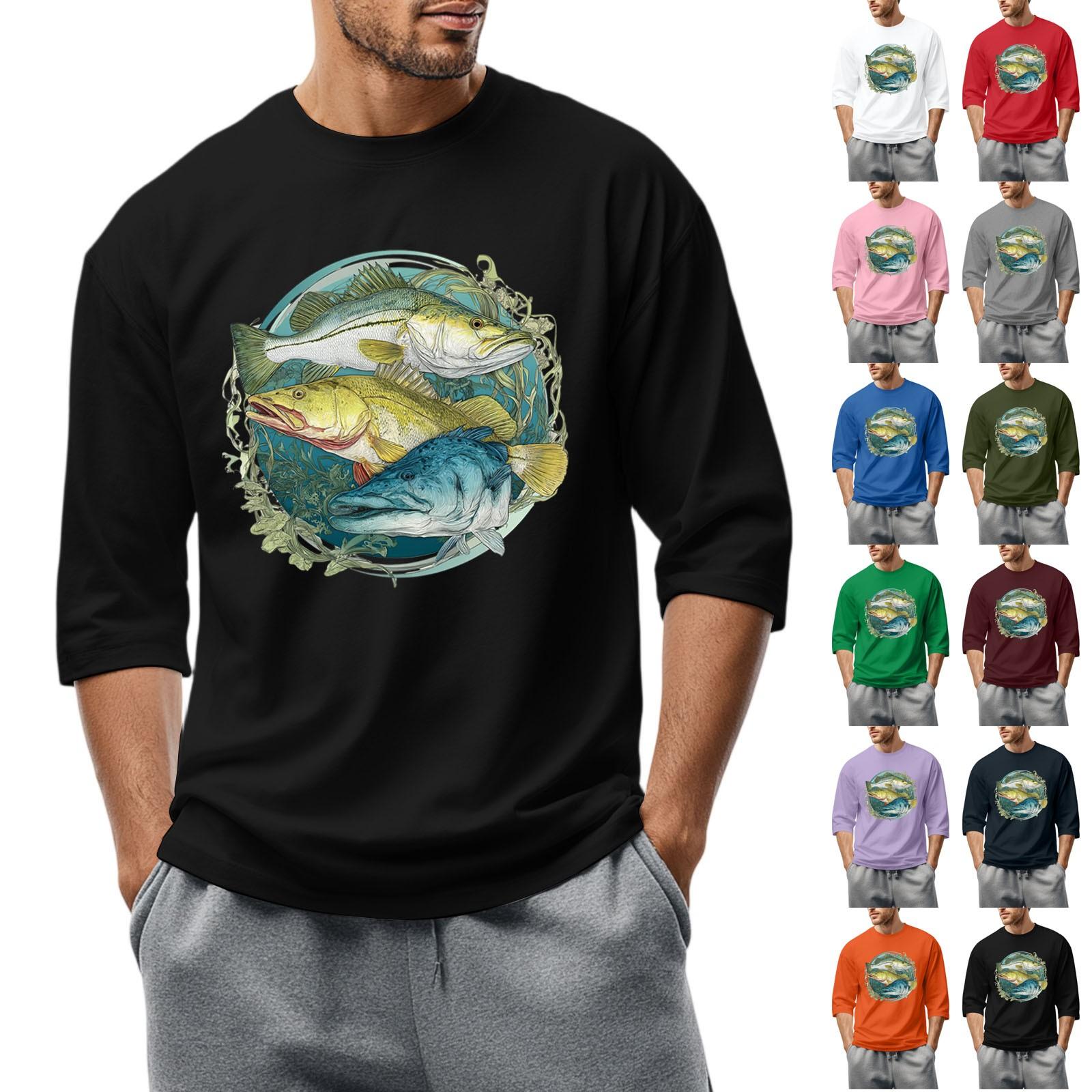 Men S Round Neck Three-Quarters Sleeve Top Casual Fashion T-Shirt XXL
Men S Round Neck Three-Quarters Sleeve Top Casual Fashion T-Shirt XXL