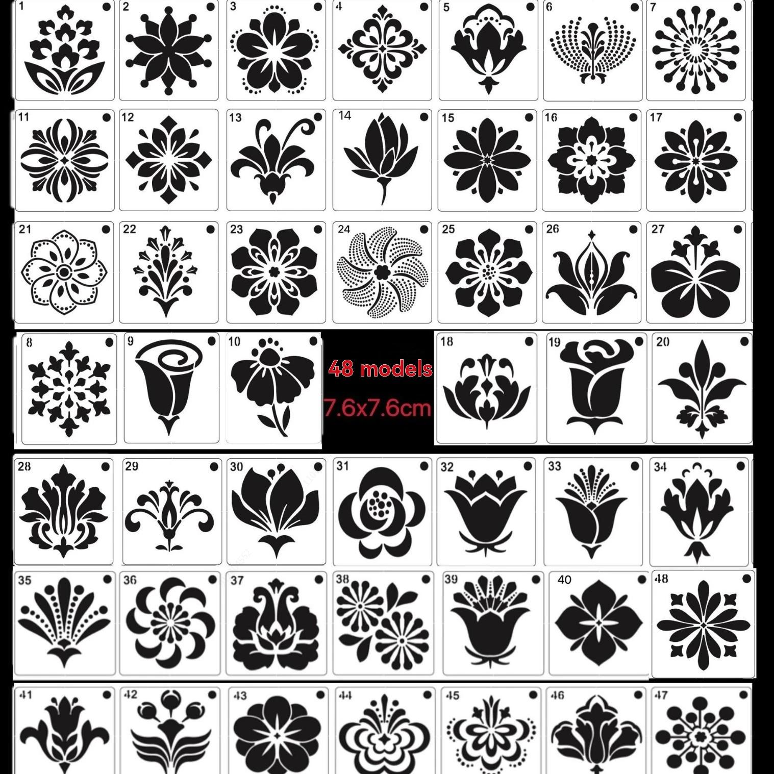 48Pcs Mandala Stencil Set Mandala Dot Painting Stencils for DIY Rock Art Projects on Wood Furniture Decoration 3.94/2.99 inch)
48Pcs Mandala Stencil Set Mandala Dot Painting Stencils for DIY Rock Art Projects on Wood Furniture Decoration 3.94/2.99 inch)