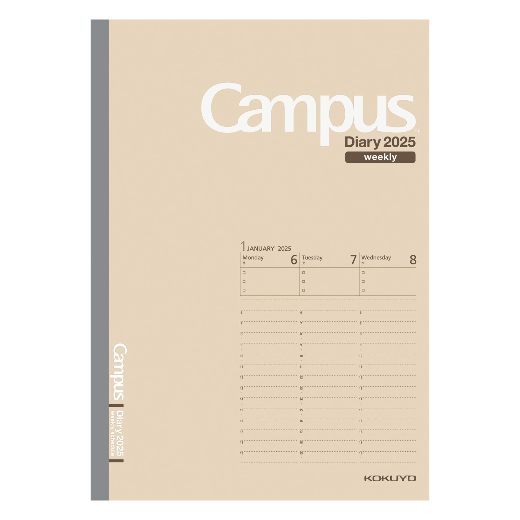 Блокнот KOKUYO 2025 Campus Diary Weekly Vertical A5 светло-коричневый начинается в январе 2025 Ni-CWVLS-A5-25 светло-коричневого
Блокнот KOKUYO 2025 Campus Diary Weekly Vertical A5 светло-коричневый начинается в январе 2025 Ni-CWVLS-A5-25 светло-коричневого