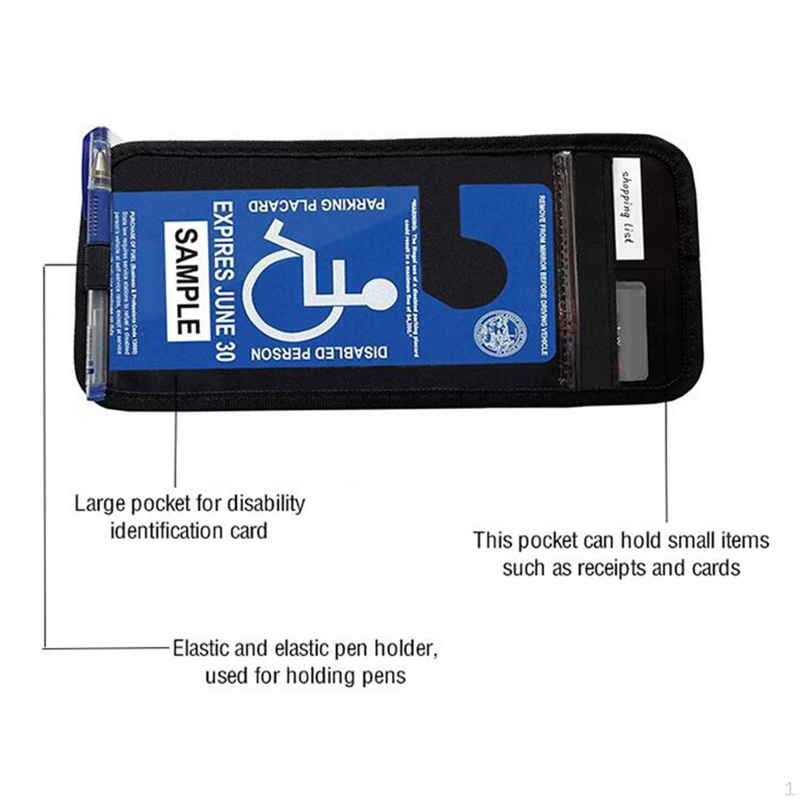 Car Handicap Placard Holder Pen Pouch Elastic Strap Interior Accessories Easy to Install
Car Handicap Placard Holder Pen Pouch Elastic Strap Interior Accessories Easy to Install